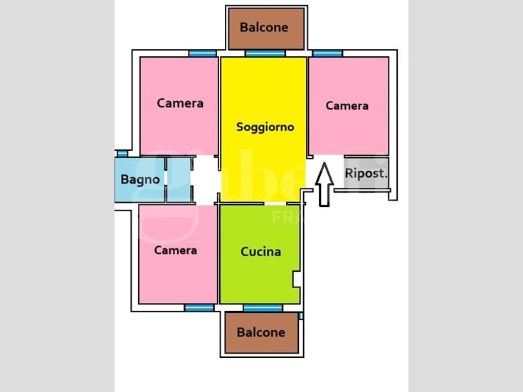 Quadrilocale in Vendita a Latina, 88'000€, 90 m²