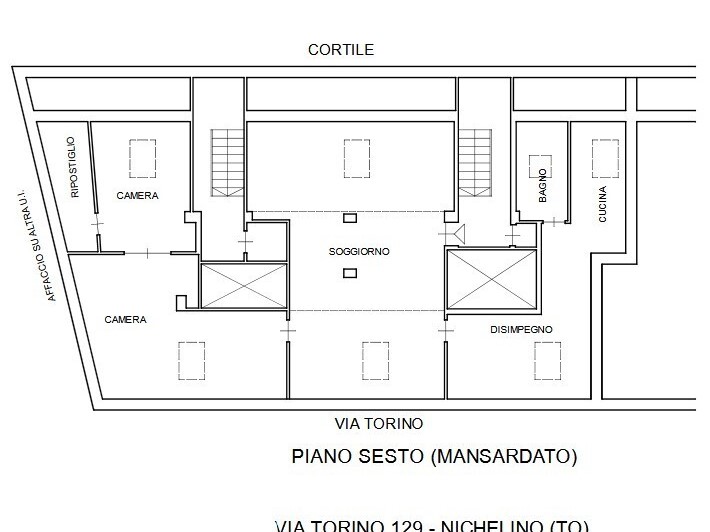 Appartamento in Vendita a Nichelino, 67'500&euro;, 139 m²