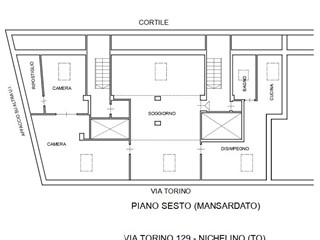 Appartamento in Vendita a Nichelino, 67'500&euro;, 139 m²