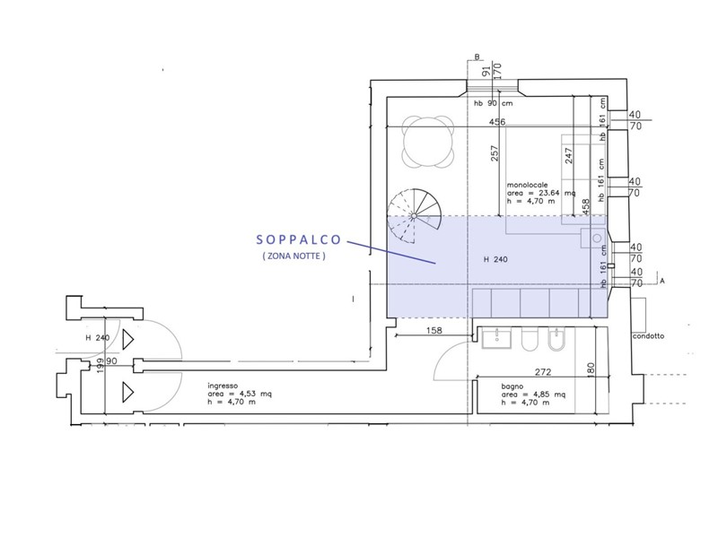 Monolocale in Vendita a Bologna, zona Ovest, 279'000€, 56 m²