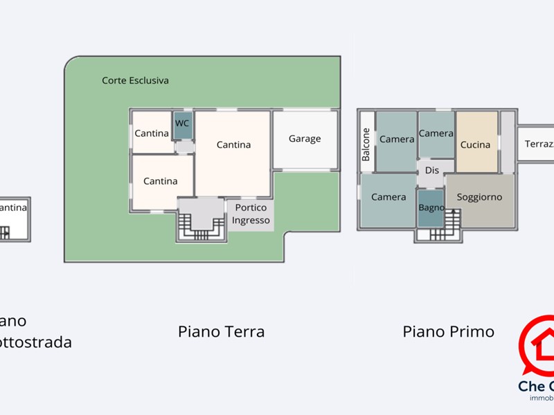Casa Semi Indipendente in Vendita a Cesena, zona San Giorgio, 260'000&euro;, 242 m², con Box
