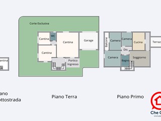 Casa Semi Indipendente in Vendita a Cesena, zona San Giorgio, 260'000&euro;, 242 m², con Box