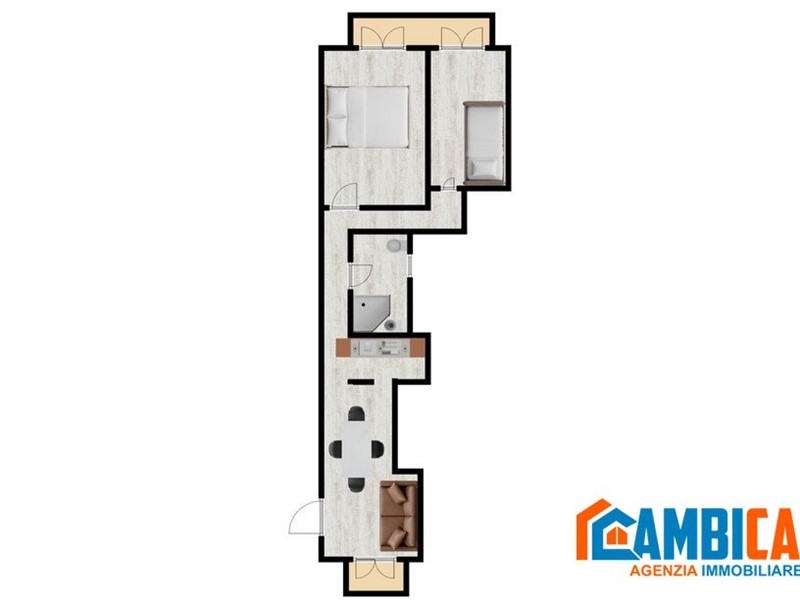 Bilocale in Vendita a Palermo, 85'000€, 78 m²