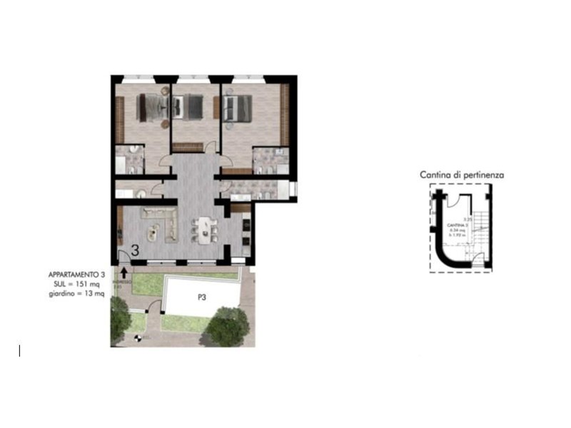 Quadrilocale in Vendita a Pisa, 624'000&euro;, 151 m²