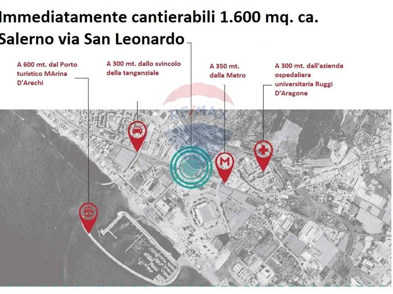 Terreno edificabile in Vendita a Salerno, 600'000&euro;, 3000 m²