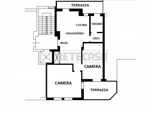 Trilocale in Vendita a Vicenza, 147'000€, 91 m², arredato