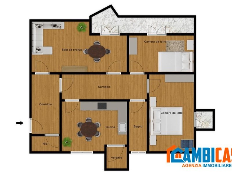 Quadrilocale in Vendita a Palermo, 270'000€, 110 m²