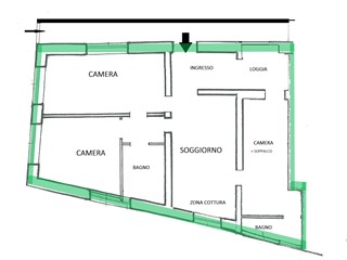 Quadrilocale in Vendita a La Spezia, zona La Pianta, 140'000€, 100 m²