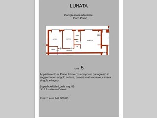 Quadrilocale in Vendita a Capannori, zona Lammari, 249'000€, 89 m²