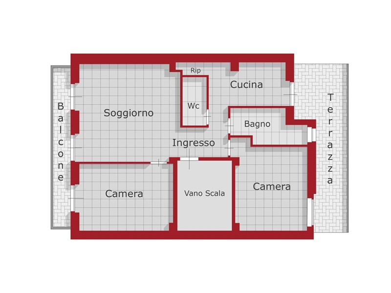 Quadrilocale in Vendita a Viareggio, 450'000€, 90 m²