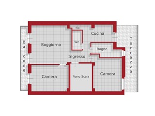 Quadrilocale in Vendita a Viareggio, 450'000€, 90 m²