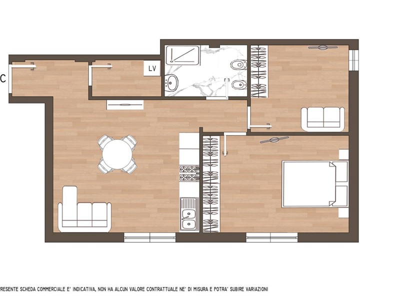 Trilocale in Vendita a Firenze, 335'000€, 61 m²