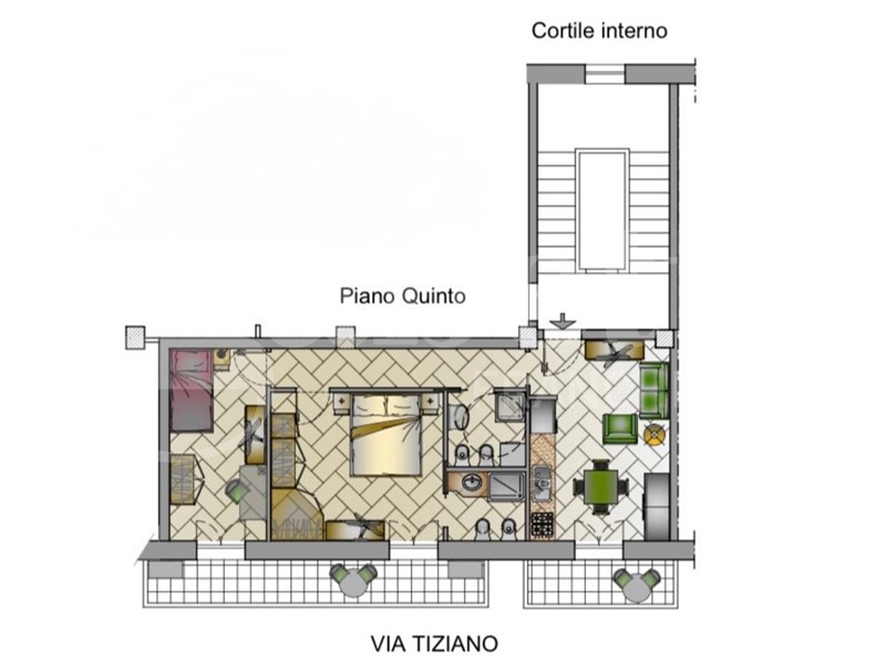 Trilocale in Vendita a Cagliari, 290'000&euro;, 67 m²