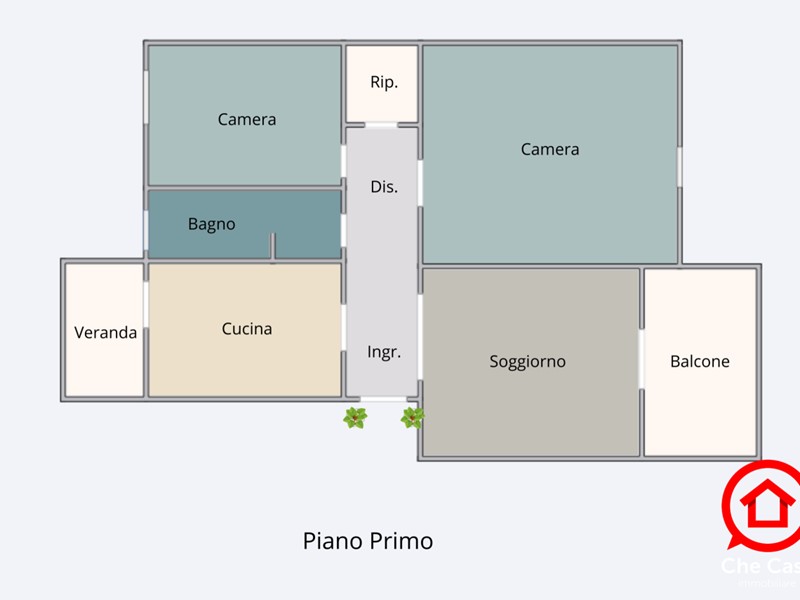 Trilocale in Vendita a Cesena, zona Vigne, 169'000&euro;, 92 m²