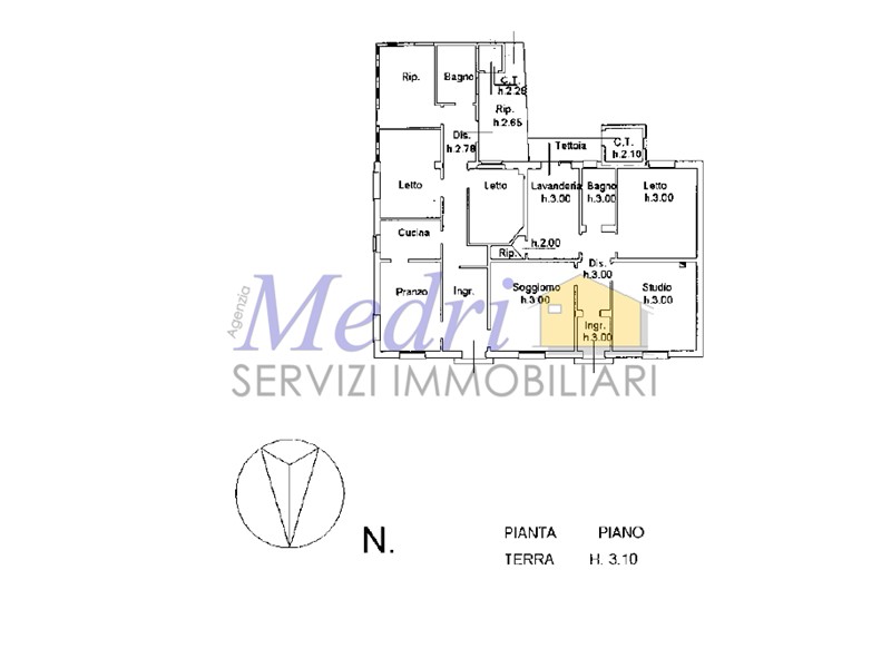 Casa Indipendente in Vendita a Bertinoro, zona Capocolle, 130'000&euro;, 200 m², con Box