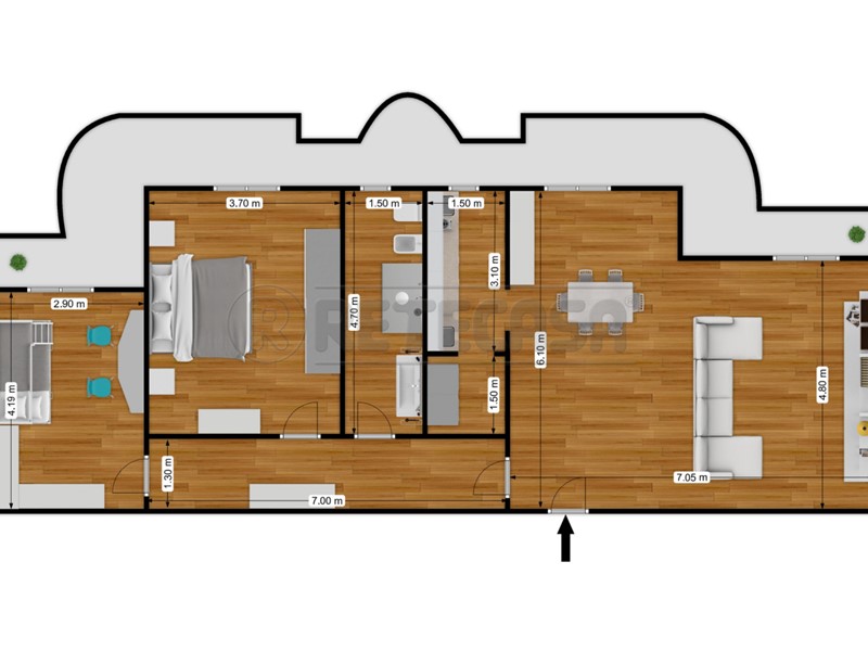 Trilocale in Vendita a Bisceglie, zona S. Andrea, 170'000&euro;, 100 m², con Box