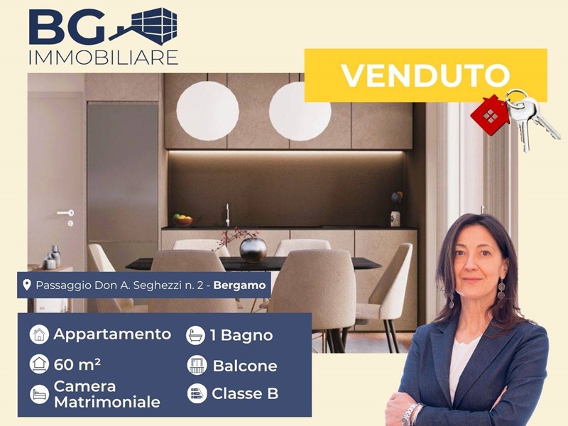 Bilocale in Vendita a Bergamo, 254'000&euro;, 60 m²