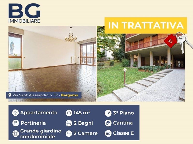 Quadrilocale in Vendita a Bergamo, 360'000&euro;, 145 m²