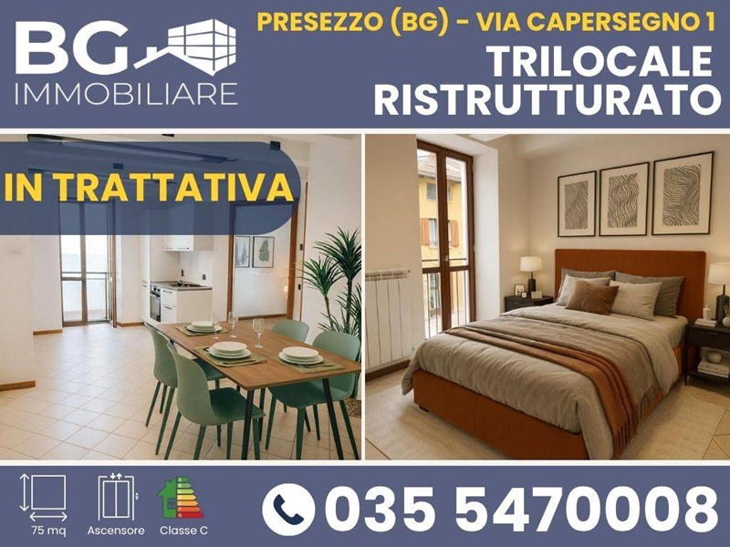 Bilocale in Vendita a Presezzo, 99'000&euro;, 75 m²