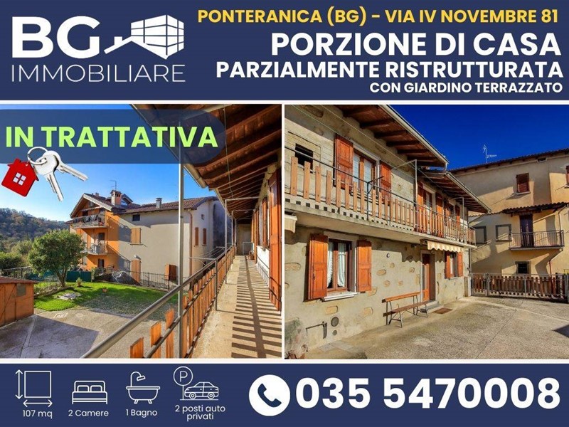 Casa Semi Indipendente in Vendita a Ponteranica, 110'000&euro;, 107 m²