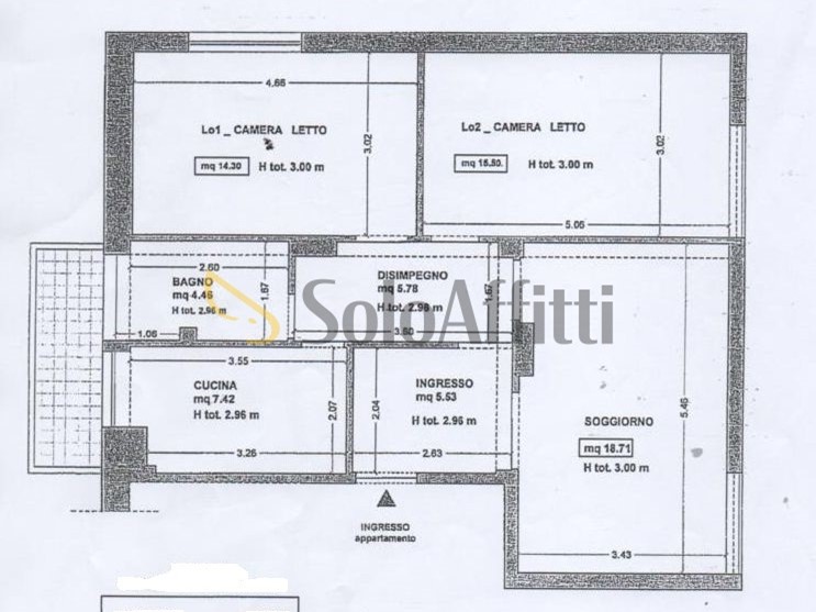Trilocale in Affitto a Napoli, zona Fuorigrotta, 800&euro;, 76 m²