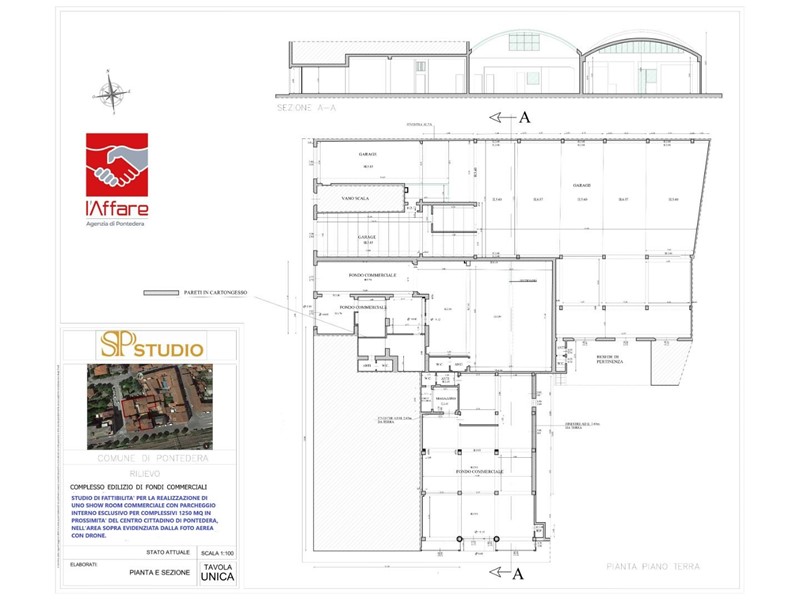 Immobile commerciale in Affitto a Pontedera, 4'800&euro;, 1300 m²