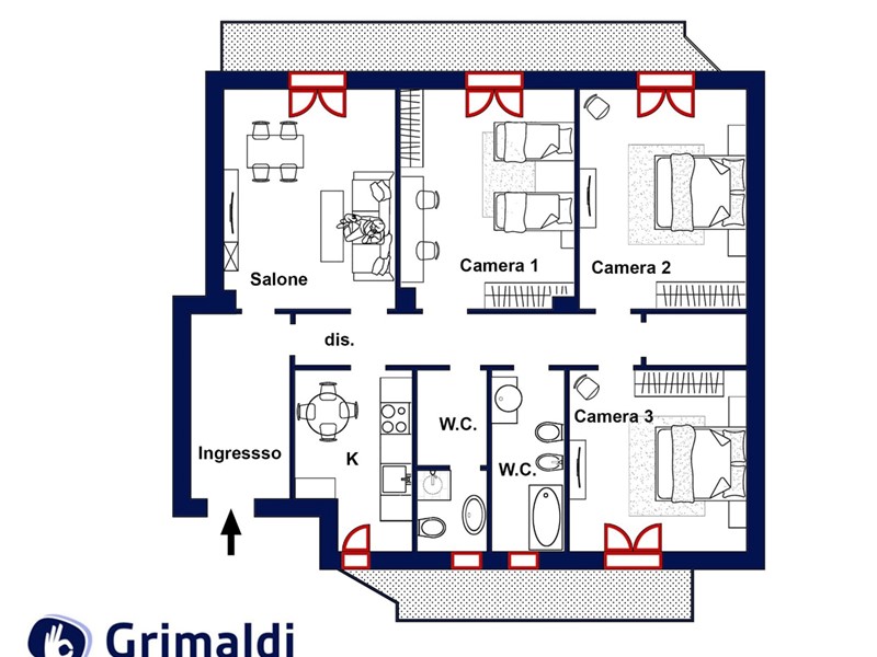 Quadrilocale in Vendita a Napoli, 430'000&euro;, 130 m²
