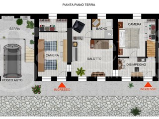 Casa Indipendente in Vendita a Buriasco, 219'000&euro;, 180 m²