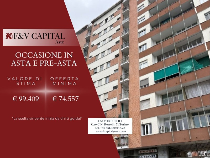 Bilocale in Vendita a Torino, 74'556&euro;, 61 m²