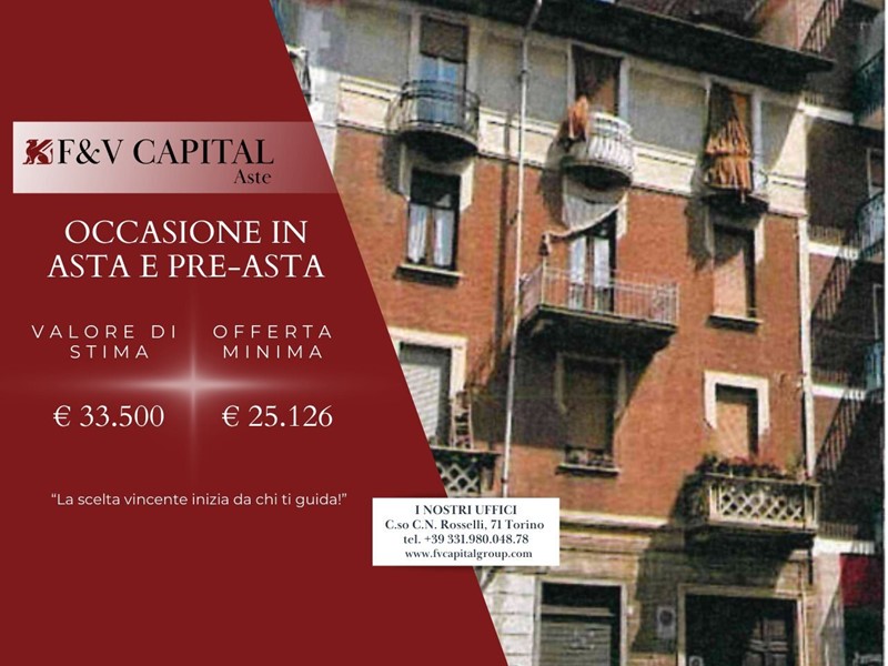 Bilocale in Vendita a Torino, 25'125&euro;, 57 m²