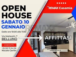 Trilocale in Affitto a Belluno, 900&euro;, 59 m²