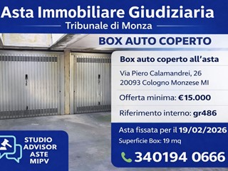 Box in Vendita a Cologno Monzese, 15'000&euro;, 19 m²
