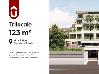 Trilocale in Vendita a Brescia, zona Mompiano, 454'000&euro;, 123 m², con Box