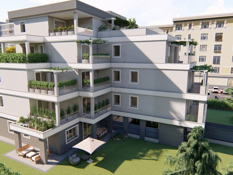 Trilocale in Vendita a Brescia, zona Mompiano, 493'250&euro;, 122 m², con Box