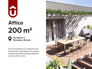 Quadrilocale in Vendita a Brescia, zona Mompiano, 742'000&euro;, 200 m², con Box