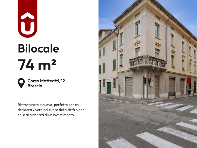Bilocale in Vendita a Brescia, 185'000&euro;, 74 m²