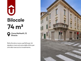 Bilocale in Vendita a Brescia, 185'000&euro;, 74 m²