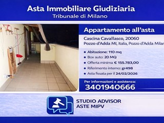 Appartamento in Vendita a Pozzo d'Adda, 155'783&euro;, 110 m², con Box