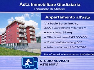 Quadrilocale in Vendita a Garbagnate Milanese, 43'500&euro;, 59 m²