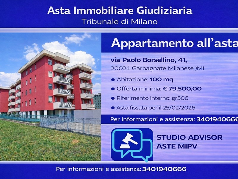 Appartamento in Vendita a Garbagnate Milanese, 79'500&euro;, 100 m², con Box