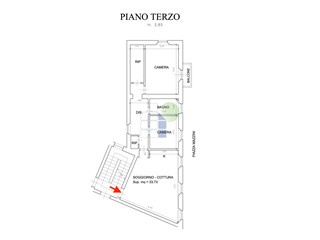 Trilocale in Vendita a Livorno, zona Porta a Mare, 158'000&euro;, 107 m²