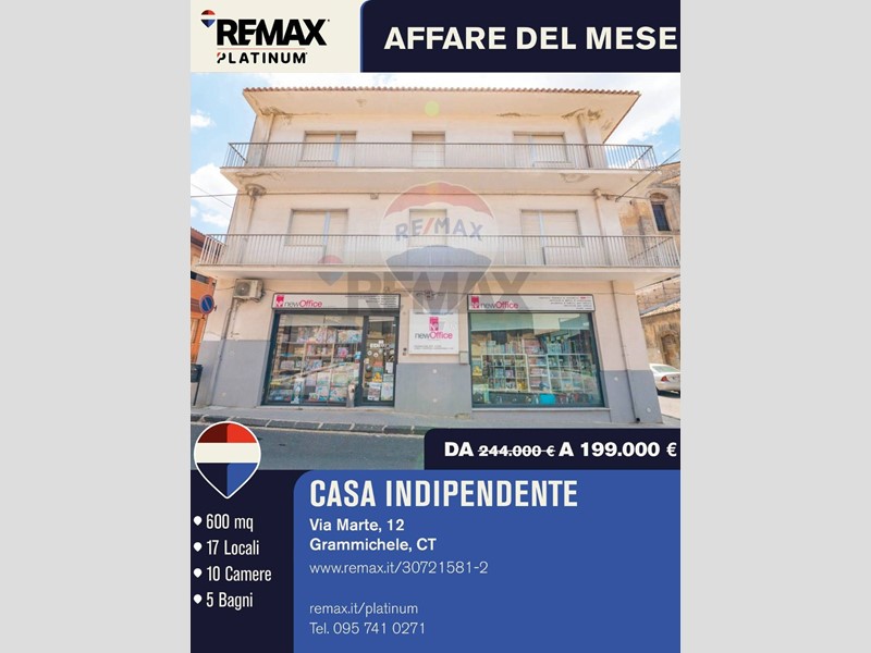Casa Indipendente in Vendita a Grammichele, 199'000&euro;, 600 m²