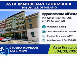 Quadrilocale in Vendita a Milano, 241'500&euro;, 62 m²