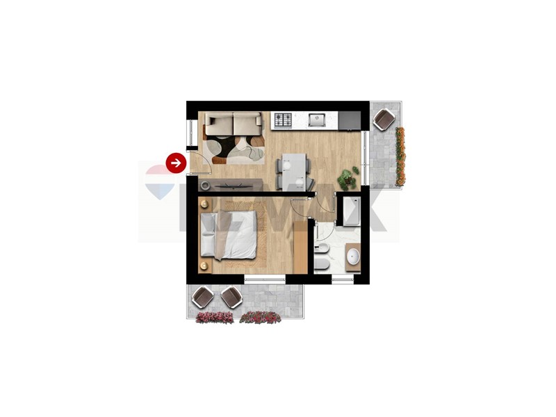 Trilocale in Vendita a Viareggio, 130'000&euro;, 46 m²