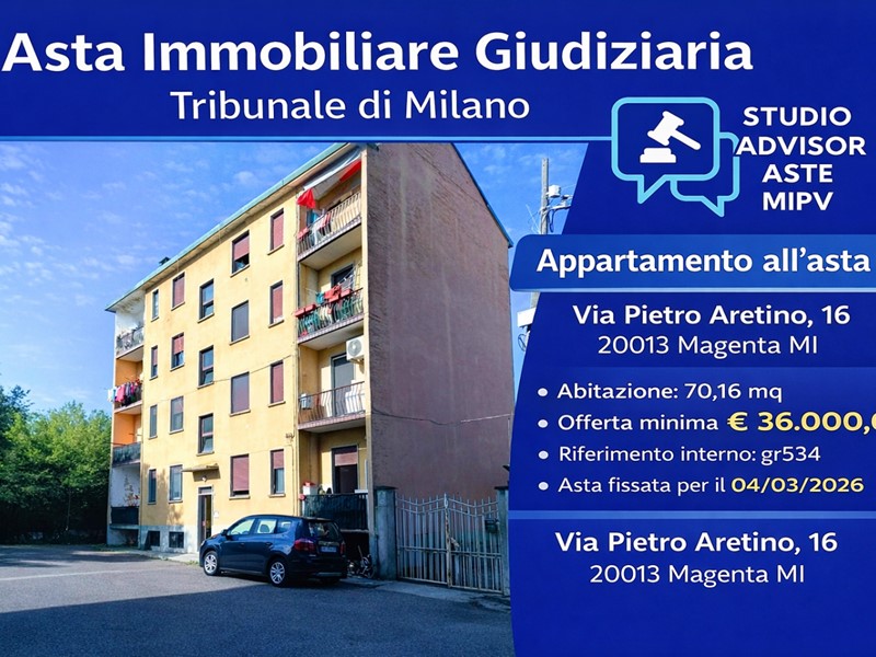 Quadrilocale in Vendita a Magenta, 36'000&euro;, 70 m², con Box