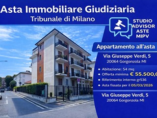 Trilocale in Vendita a Gorgonzola, 55'500&euro;, 54 m²