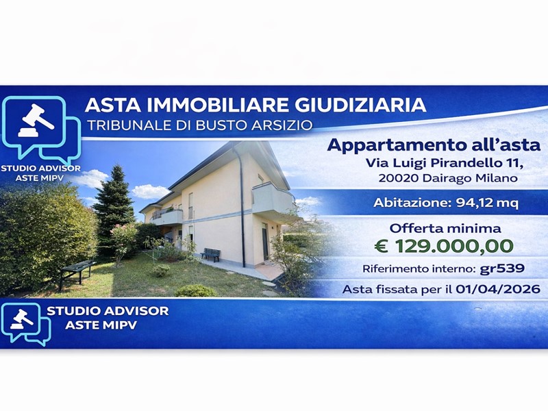Appartamento in Vendita a Dairago, 129'000&euro;, 94 m², con Box