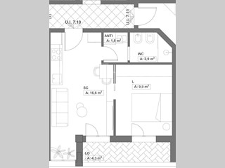 Bilocale in Vendita a Bologna, 185'000&euro;, 40 m²