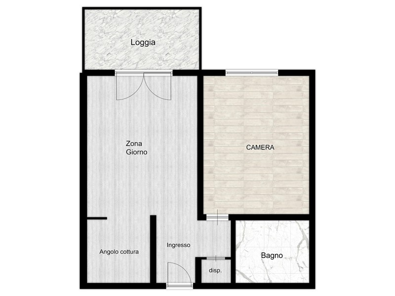 Trilocale in Vendita a Genova, 48'000&euro;, 48 m²