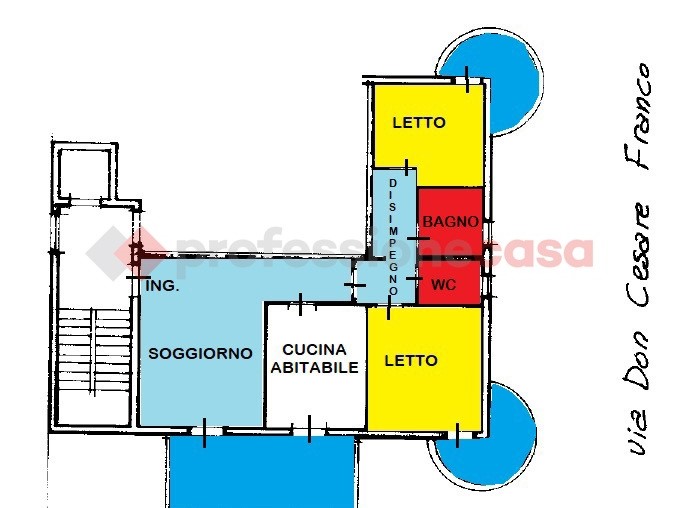 Trilocale in Vendita a Bari, 195'000&euro;, 99 m², arredato
